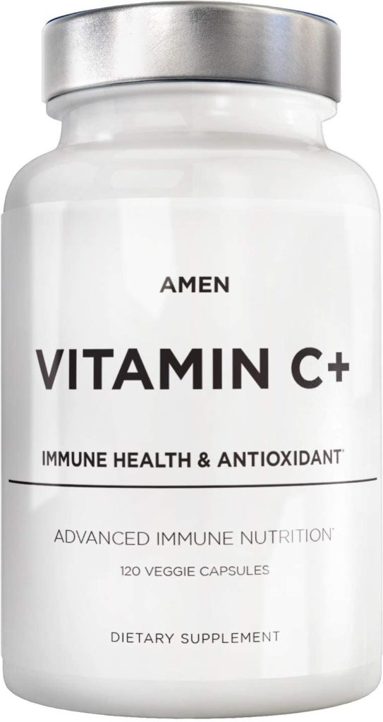 Amen vitamin C is one of the best vegan vitamin c supplements without sugar.