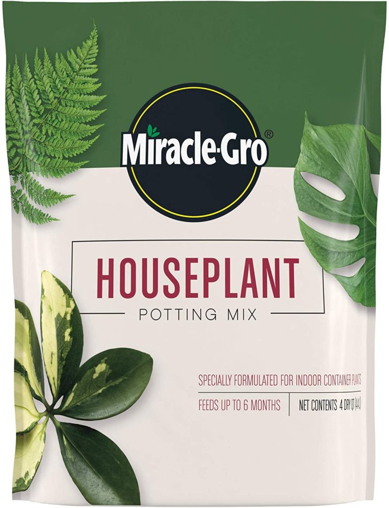 Potting mix for houseplants that like acidic soil.