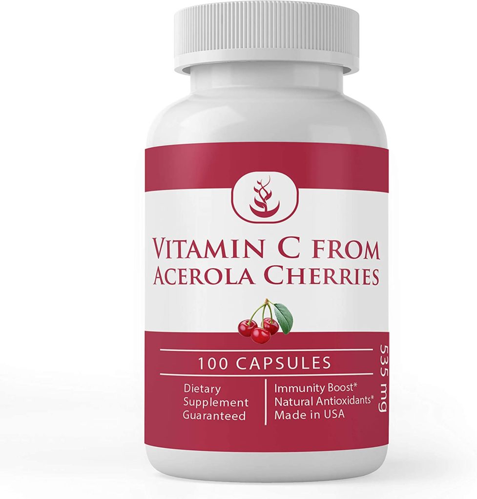 Different forms of vitamin C includes wholefood forms like acerola berries.