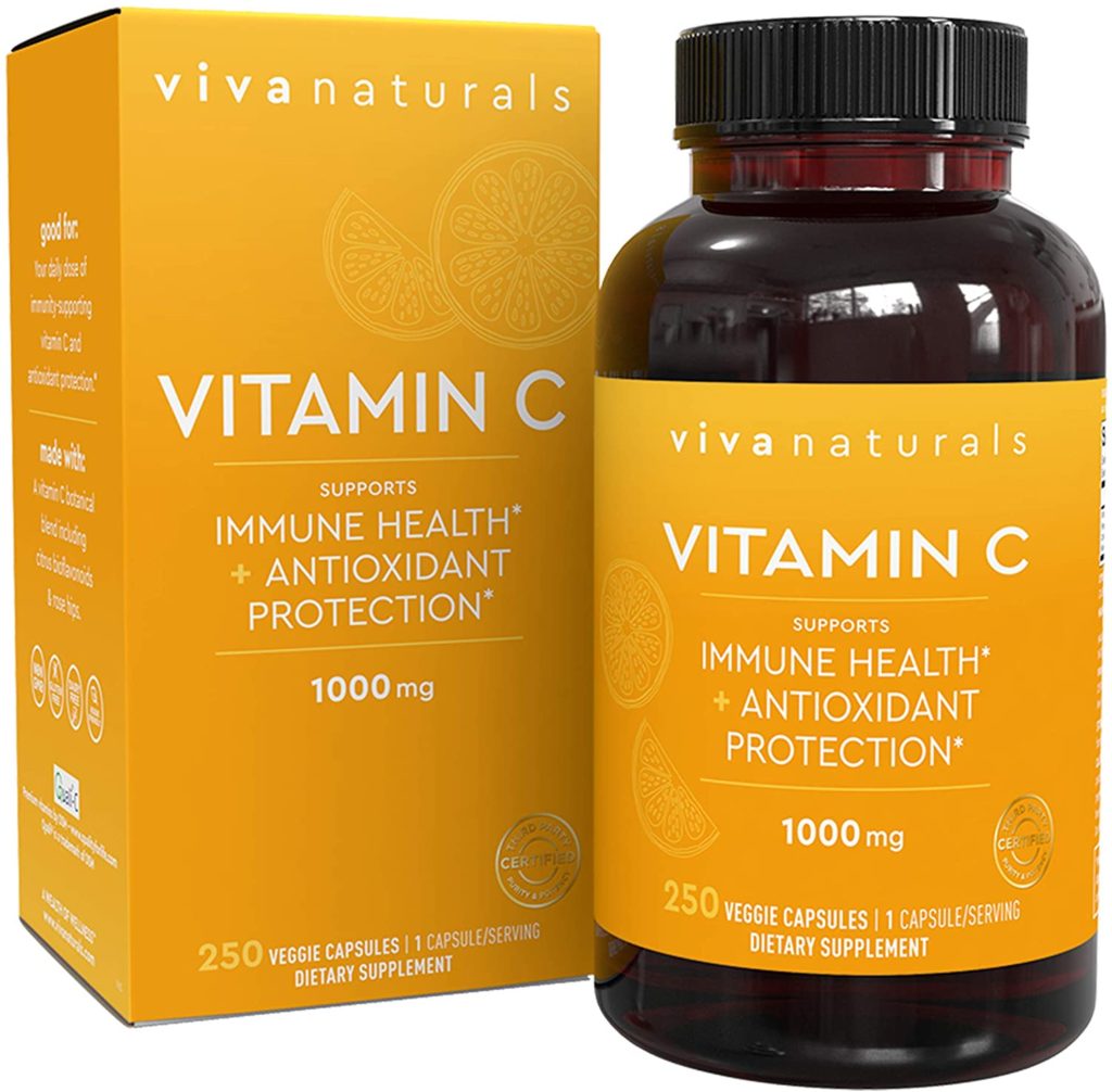 Different forms of vitamin C include vitamin C from natural sources such as rosehips.